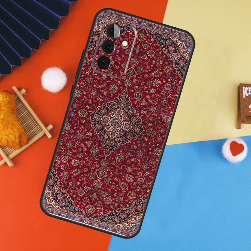 Персидский ковер Цветочный узор Чехол Для Samsung Galaxy A54 A34 A14 A55 A35 A33 A53 A13 A23 A17 A06 A16 A56 A36 A52 A32 A15
