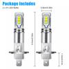 2Pcs H1 6000K Super Bright White 6000Lm Drl Led Headlight Bulb Kit High-Beam