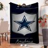 American Flag Cowboys Blanket Outdoor Flannel Blanket for Camping, Hiking, Garden Parties, Picnic Essentials,gift for family and friends