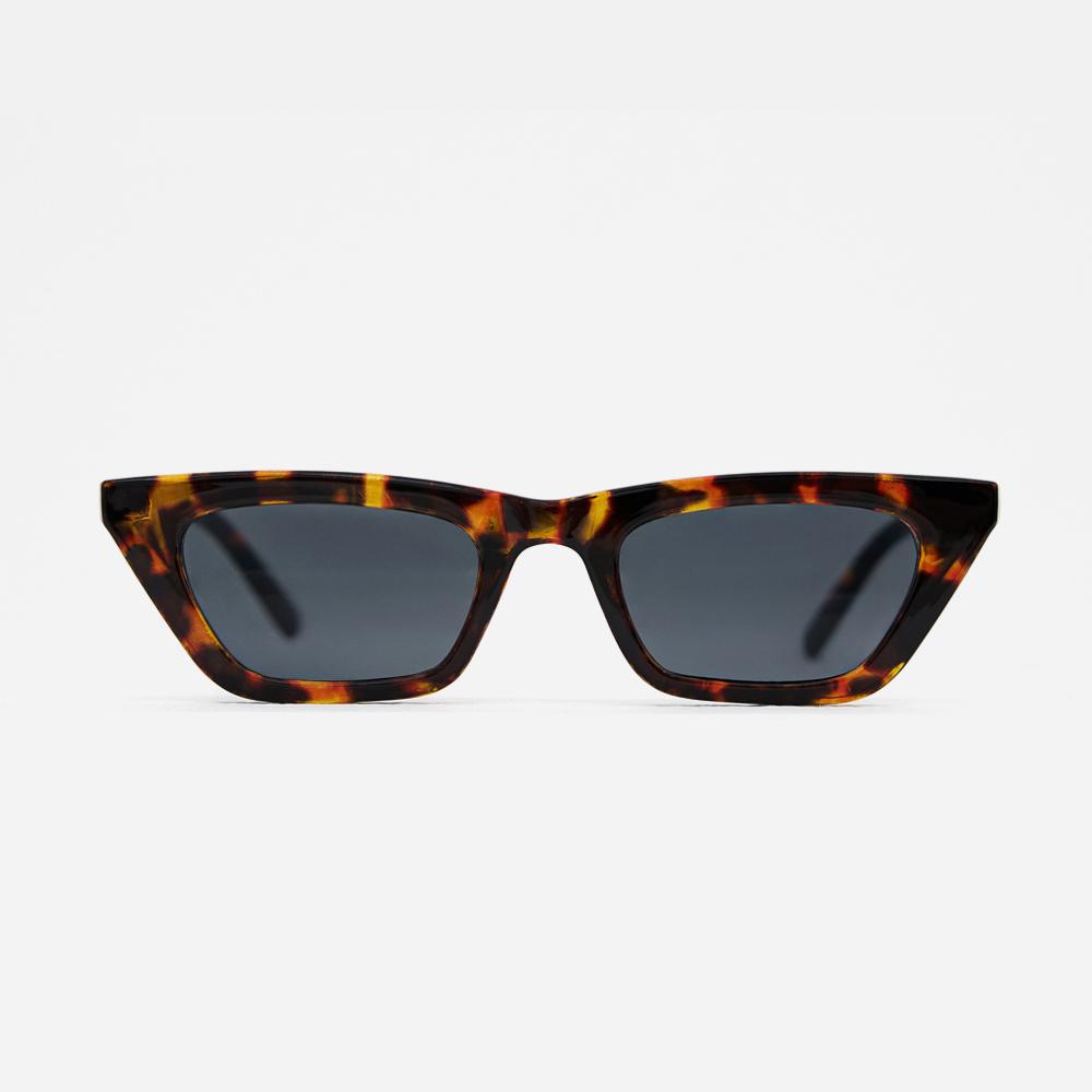 Солнечные очки Lukadiseu Lk03 Hornet Brown Тонкие Кошачий Глаз