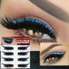 4Pairs False Eyelashes Glue-free Stylish PVC Makeup Extensions Eyelash Eyeliner Sticker for Performance