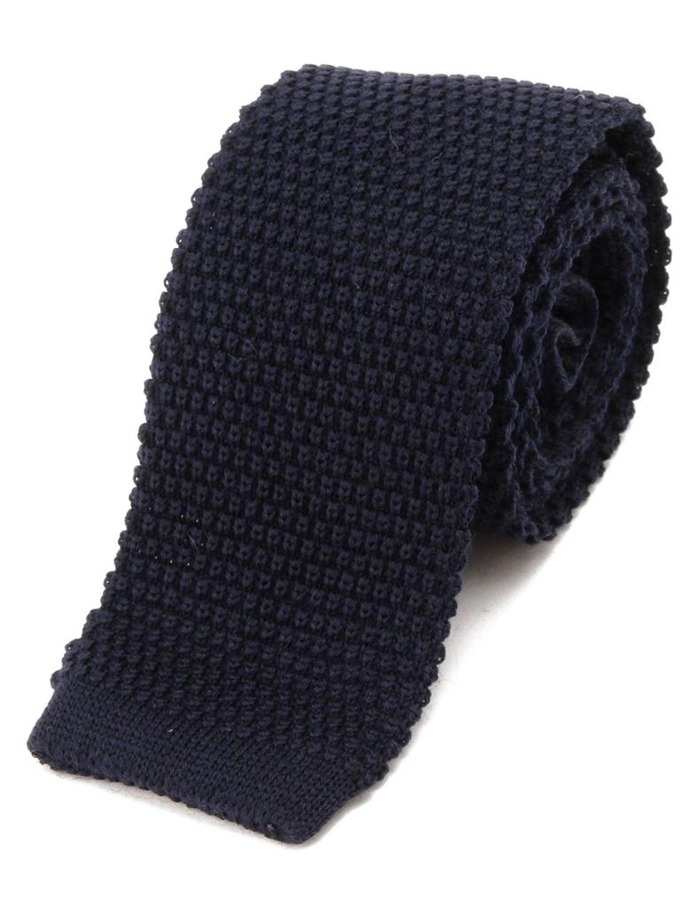 Beams Plus Шерстяной трикотаж 38440069107 Мужской галстук, Темно-синий, 0,