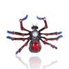 Suit Personalized Pin Retro Brooch With Diamonds Exaggerated Colorful Spider Brooch Clothing Decoration