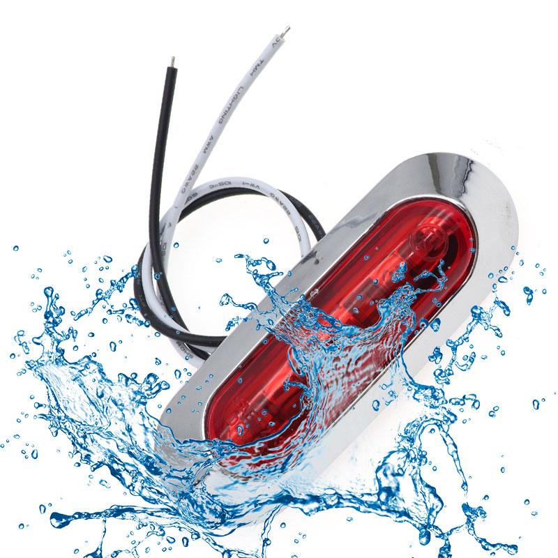 10 шт., 12 В/24 В, 9/6/4 светодиодов, водонепроницаемые, боковые габаритные огни, задний фонарь, автомобиль, грузовик, прицеп, задние фонари, парковочные огни, красный/белый/амер