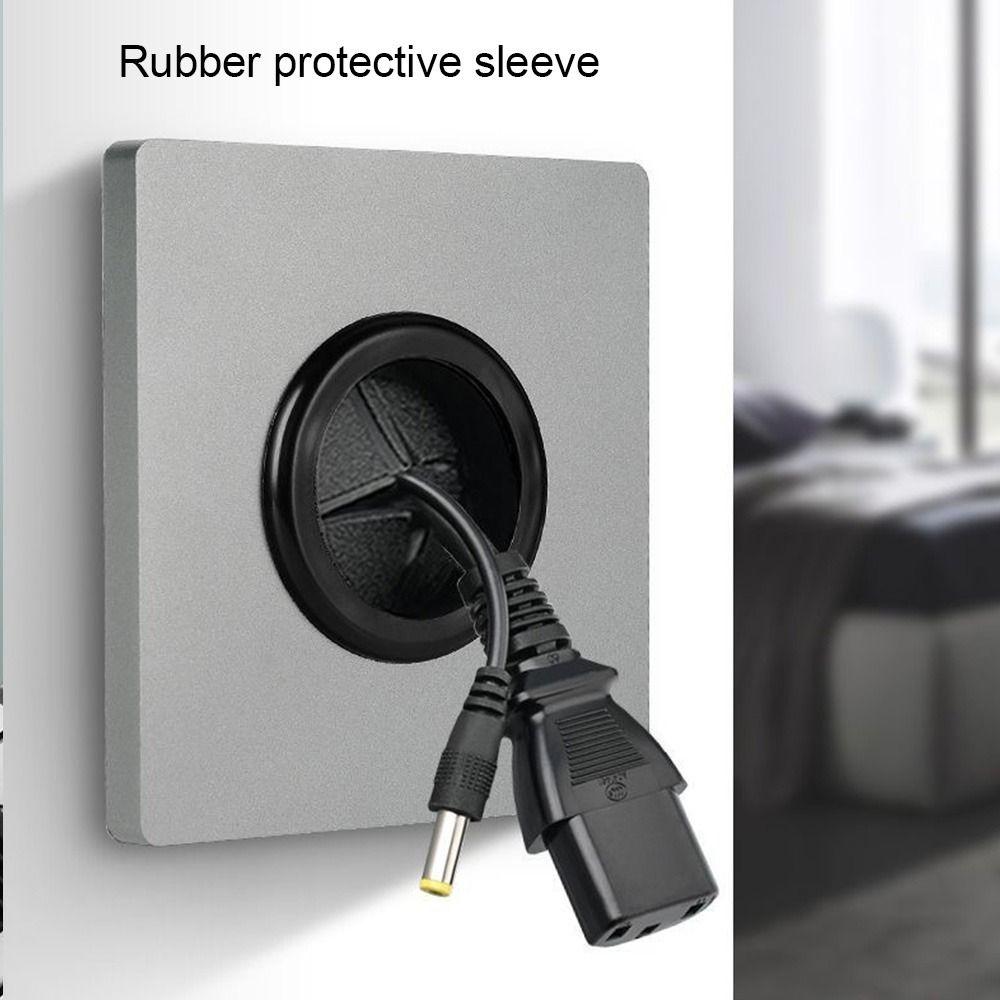 With Outlet Hole With Rubber Pad Decorative Cover Cable Cover Wall Blank Panel Cable Socket Panel