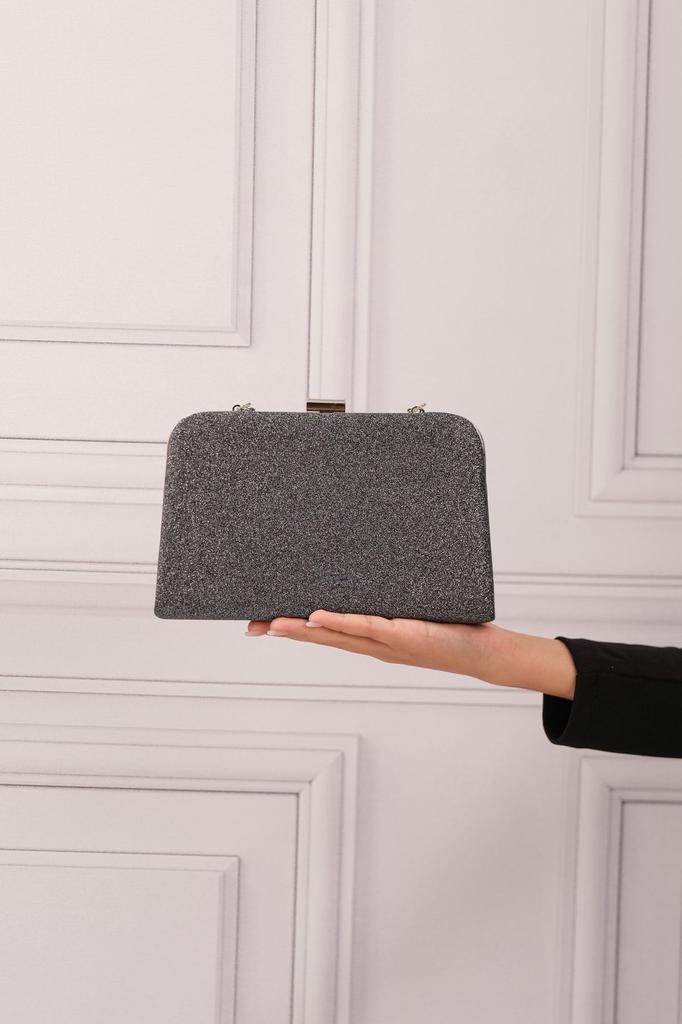 Women's Stylish and Useful Evening Dress Bag Platinum Simkum Women's Clutch Evening Dress Bag with Chain Strap