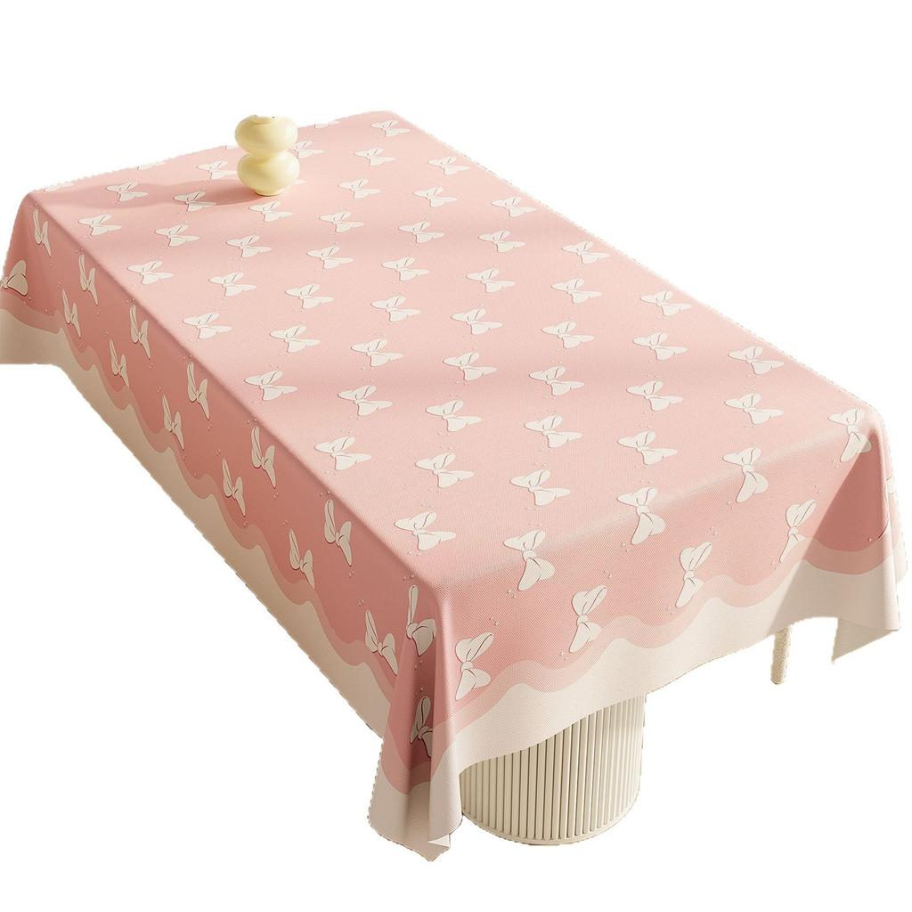 Прямоугольная скатерть для обеденного стола водонепроницаемая и маслоотталкивающая, не требующая стирки и создающая атмосферу защиты от ожогов, на ощупь как скатерть, чехол для журнального столика