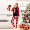 Рождественский семейный комплект для родителей и детей с домашним принтом РОЖДЕСТВЕНСКАЯ ПИЖАМА, комплект из двух предметов
