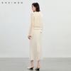 Mixed color woven hollow knitted sweater