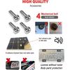 Mountain License Plate Frames- Plastic Black Car Tag Holder Bracket With Screws Caps, 2 Packs 2 Hole, White On Black, Mountain Vinyl Sticker Included