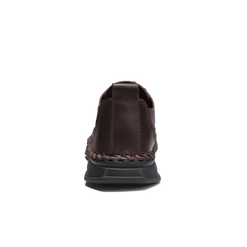 Летние мужские кожаные сандалии, легкие дышащие пляжные сандалии для отдыха на природе, повседневная обувь