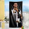 Ronaldo's Legacy Soccer Beach Towel Super Soft Microfiber Quickdry Fabric Comfortable Lightweight