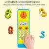 Mobile Phone Toy with 5 Songs Portable Cartoon Colorful Round Edge Exercise Responsiveness Gentle Sound Toddler Cell