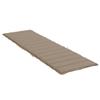 vidaXL Sonnenliegen-Auflage Taupe 200x70x3 cm Oxford-Gewebe