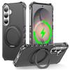 Case for Galaxy S26+ - TPU+PC+Metal, Black, With Stand