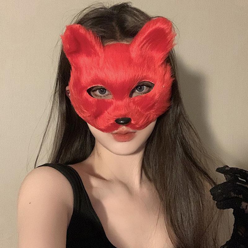 Маска на Хэллоуин Маска на пол-лица, Драконий Бог, Свирепый Тигр, Ночная Вилка, Человек-Тенгу, Волк, Маска для выступлений, Черепа, Маски