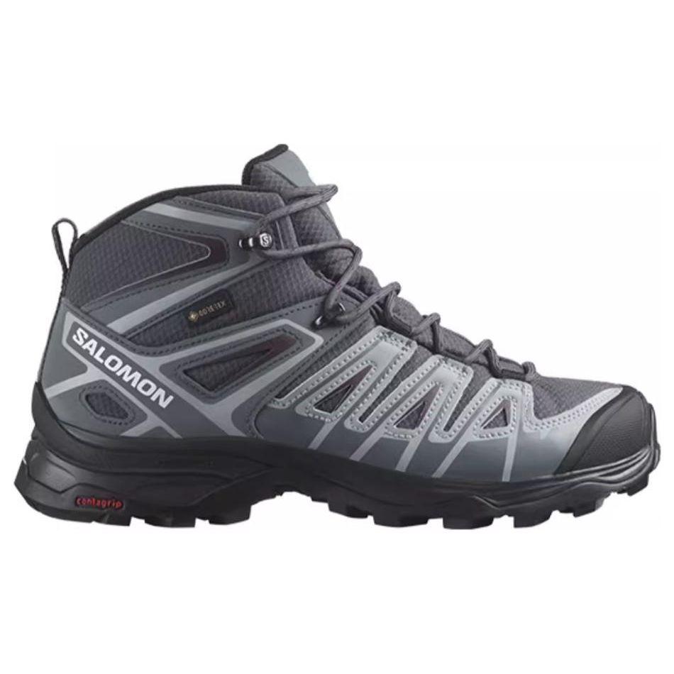 SALOMON X Ultra Pioneer Mid Gtx Шнуровка Нескользящие Прочные Полувысокие Функциональные Ботинки для Активного Отдыха Унисекс Синий Черный 471705
