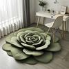 Floral Plush Floor Mat Non-Slip Absorbent Diatomaceous Earth Rug 3D Visual Flower