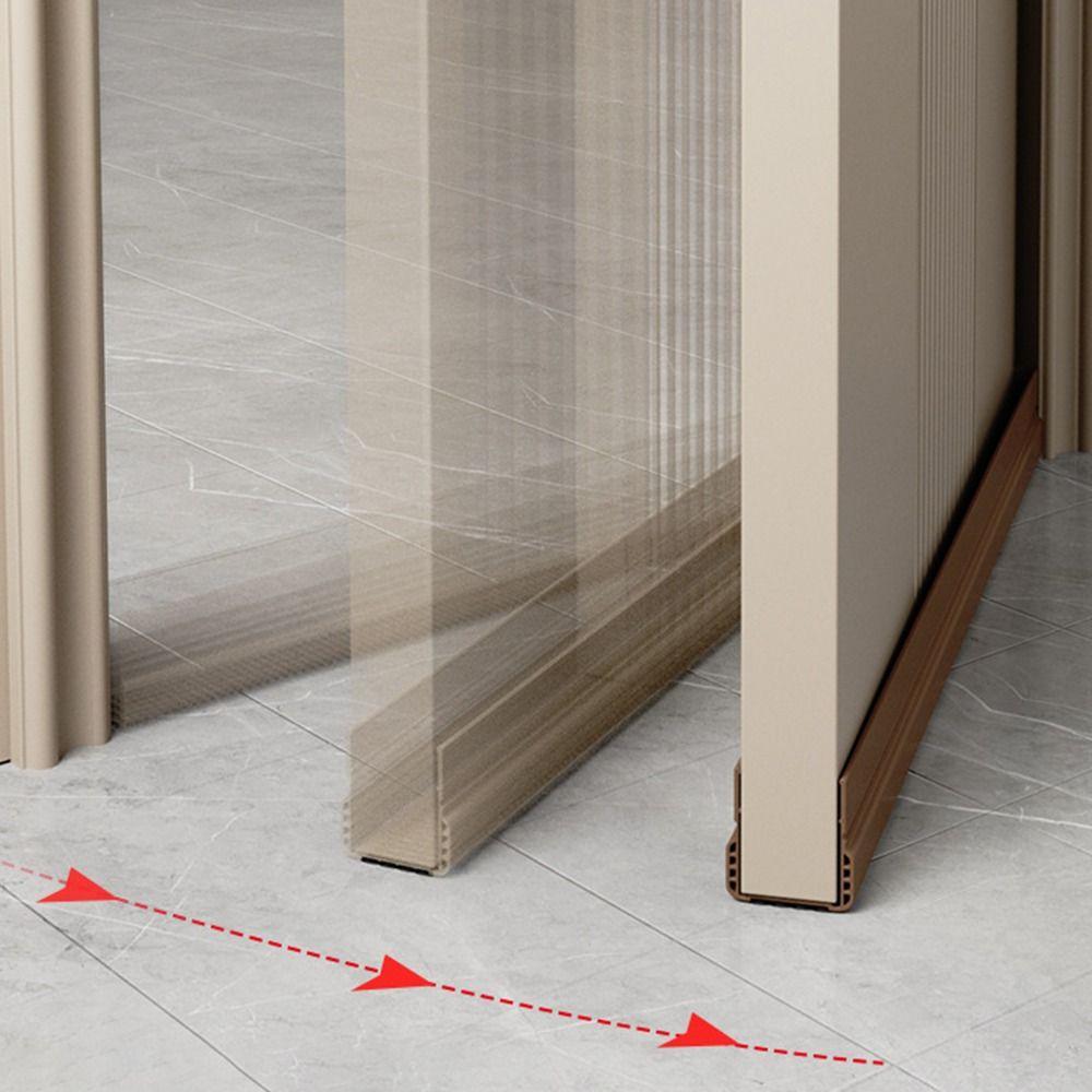 Windproof Dustproof Door Bottom Seal Strip Under Door Draft Stopper  Door Thickness 3.5-5cm