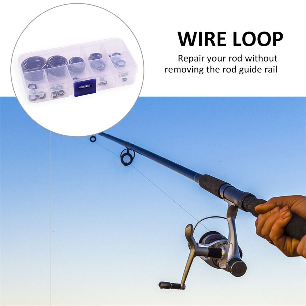 O rings Fishing Rod Guides Smooth Rod Eye Replacement Ceramic Guides Ring  Fishing Pole