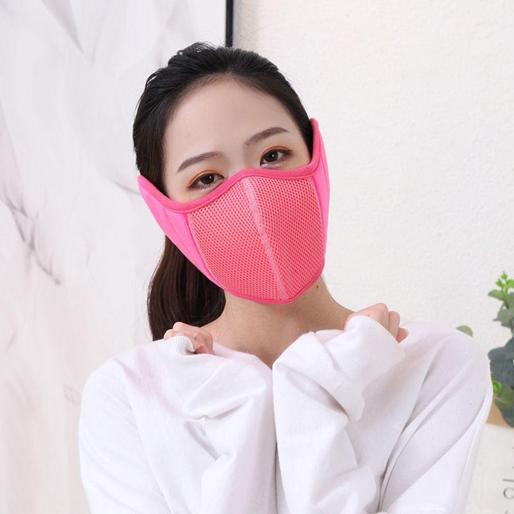 Plush Thermal Earmuffs Mask Warm Ear Warmer Winter Fleece Winter Mask