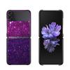 Блестящий черный твердый корпус для Samsung Galaxy Z Flip3 5G, чехол для Samsung Galaxy Z, флип-чехол для ПК, Fundas