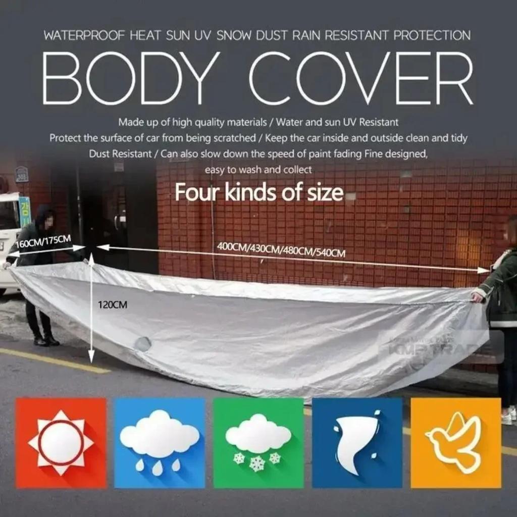 Large Waterproof SUV Car Cover, All Weather Outdoor Cover for Rain, Sun, UV Protection Tools