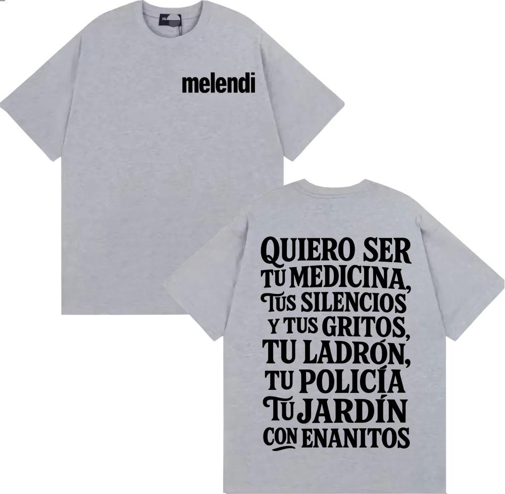 Rapper Melendi Jardín Con Enanitos Graphic T Shirts Mens Clothing Fashion Vintage Tshirt Summer Tops Cozy Short Sleeve T Shirt