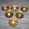 Unique Gold Candle Holder Exquisite Iron Candle Holder Light Luxury Floral Candle Stand  Bedroom