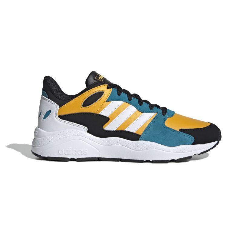 adidas Neo Crazychaos Модные замшевые нескользящие легкие кроссовки с низким верхом для бега Унисекс кроссовки Черный Синий EF1059