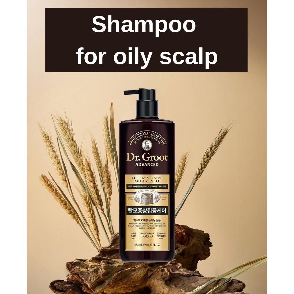 [Dr. Groot] Интенсивный уход за волосами от выпадения волос Пивные дрожжи Функциональный шампунь, лечение и ампула для жирной кожи головы