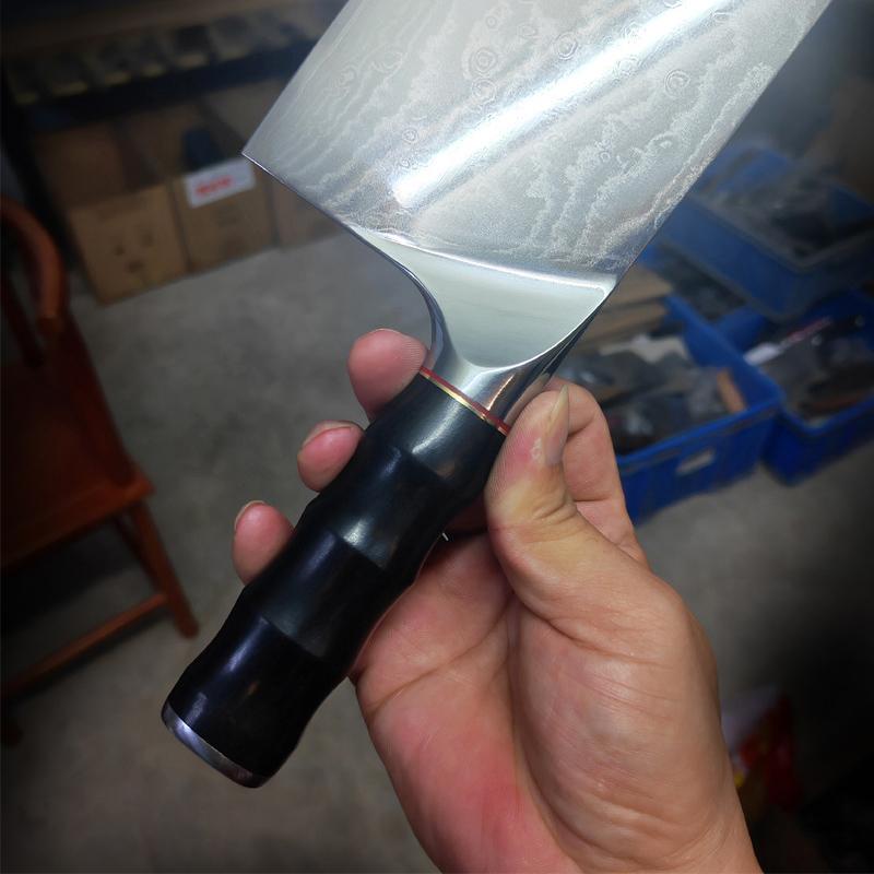7.7 Inch Slicing Knife 67-layers Damascus Steel Blade Ebony Handle Chef Cleaver Meat Cutting Vegetables Kitchen Knives Messer