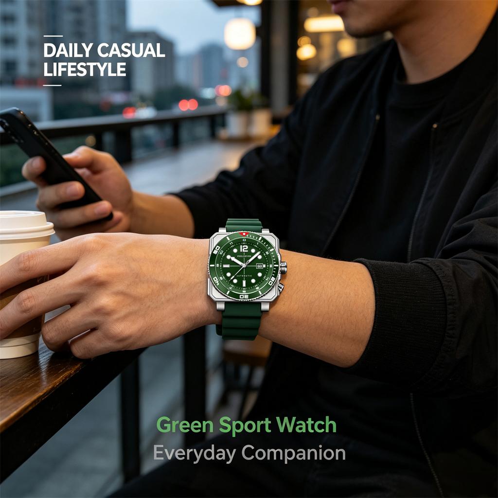 FEELNEVER Luxury watches for men luminous sapphire glass mechanical military watches men casual fashion reloj