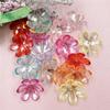 Creative Loose Beads Hair Jewelry Making 20pcs 6 Petals Flower Fashion Handmade Materials Receptacle DIY Accessories