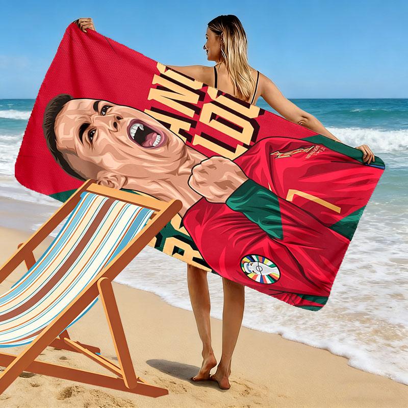 Ronald Print Beach Towel, Large Soft Quick Dry Towel for Beach Camping Swimming