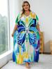 Cozy Versatile Women Relaxed House Dress Caftan Robe Boho Beach Wear Homewear Bathing Suit Cover Up Wrap Lounge Wear Q1577