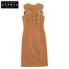 ERMANNO SCHERVINO Excellent Condition EE9811139 Wool Cashmere Cutwork Lace Sleeveless Dress Dress 42 BrownUsed