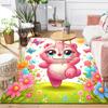 1pc Pink Bear Print, Design Indoor Area Rug, Soft, Anti-Slip, and Durable Gaming Room Decor for Bedroom, Living Room, and Exercise Rugs, Per