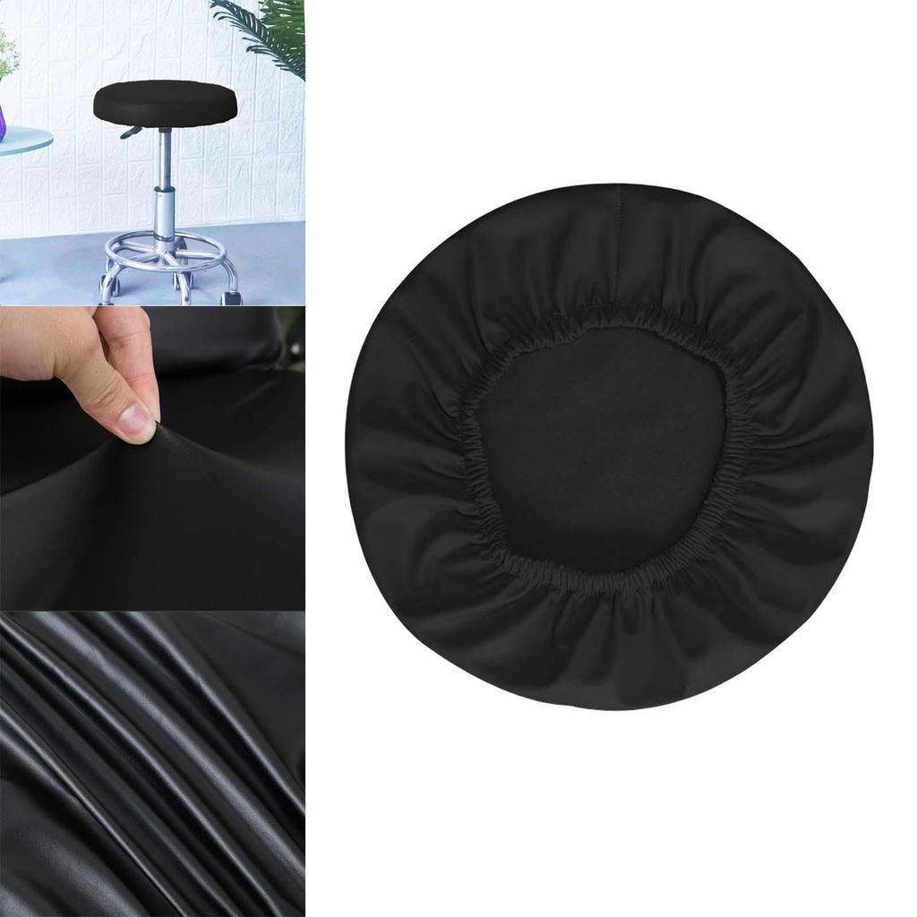 Bar Stool Cover with Elastic Bands Waterproof Washable Replacement for Home