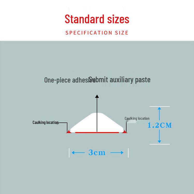 Самоклеящаяся полоса-барьер для воды в душе для разделения сухой и влажной зон и гидроизоляции