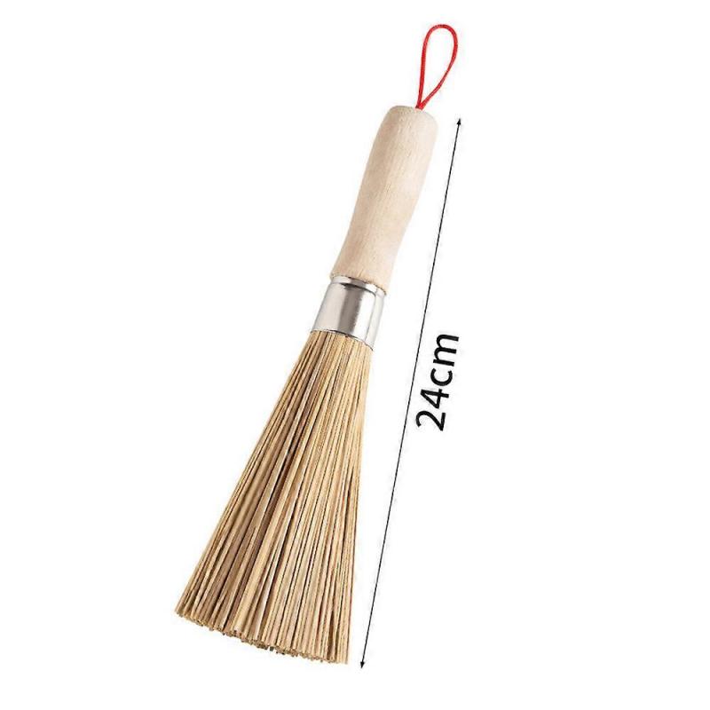 2-Pack Traditional Natural Bamboo Wok Brush