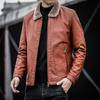 Зимняя кожаная мужская куртка, новая мужская куртка среднего и пожилого возраста с лацканами из плюшевого меха и мехом в сочетании с большой мужской курткой из искусственной кожи большого размера
