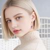 DIY Pendant Gold-Plated Edging Crescent Horn Design Natural Imitation Crystals Jade Necklace Bracelet Earrings Charm DIY Jewelry Making