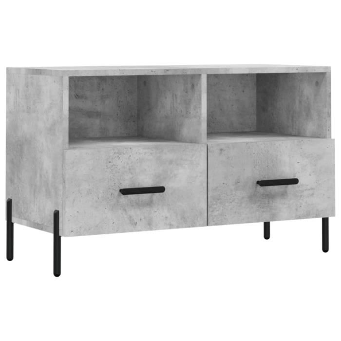 VidaXL TV Stand Concrete Grey 80x36x50 Cm Engineered Wood 828984