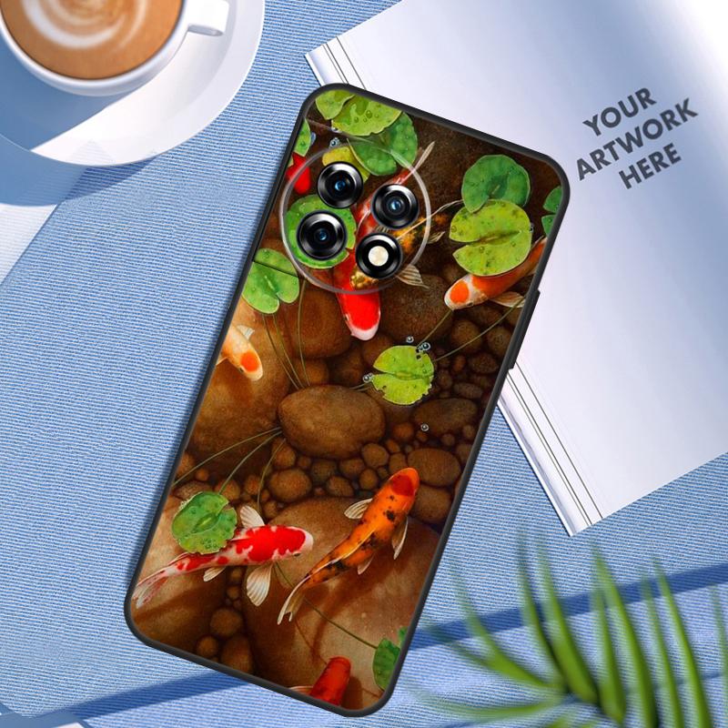 Чехол-картина с рыбой Кои для OnePlus 12 11 10 Pro 8T 9R 10R 10T 12R OnePlus Nord CE 2 Lite 2T 3 N20 N100