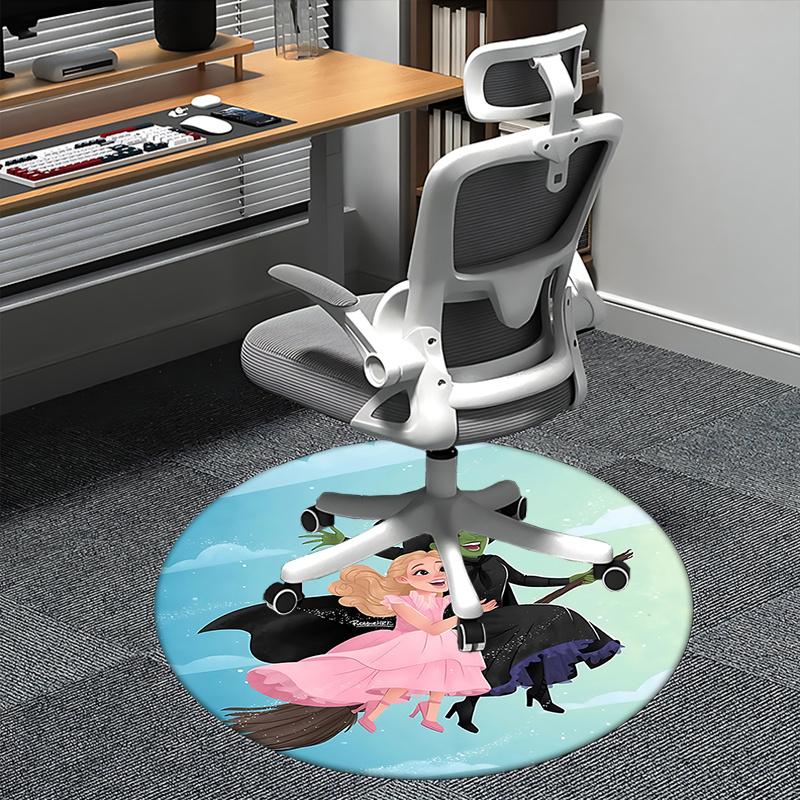 Wizard of Oz,Witch Print Chair mat Round Rug Office carpet, Non slip, Suitable for Living Rooms, Bedrooms,Decor1205939a