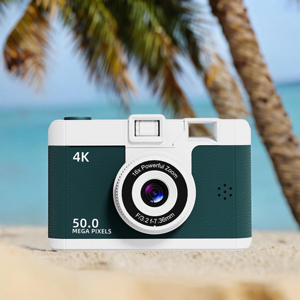 Фотоаппарат с двумя камерами Ретро-компактные камеры HD 1080P Цифровая фотокамера Детские подарки на день рождения Аудио- и видеокарта