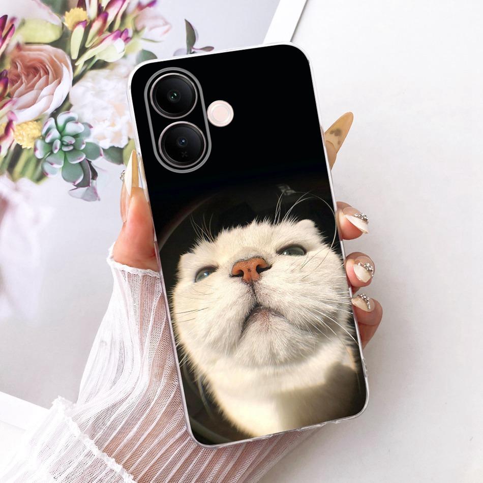 For Vivo V60 Lite 4G 5G Cute Flower Butterfly Cat Painted Case For Vivo V60 V60lite V2530 V2511 Soft Silicone TPU Phone Cases
