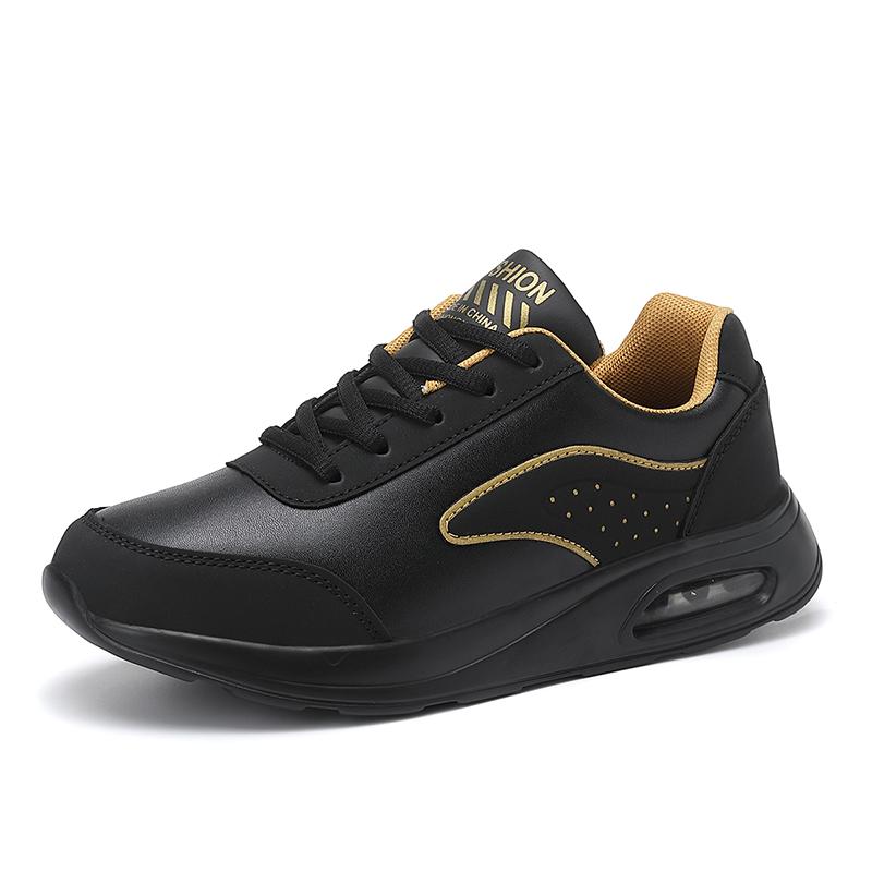 Женские модные кроссовки с воздушной подушкой, из ПУ кожи, для бега, противоскользящая уличная спортивная обувь, эластичные тренировочные кроссовки для зала