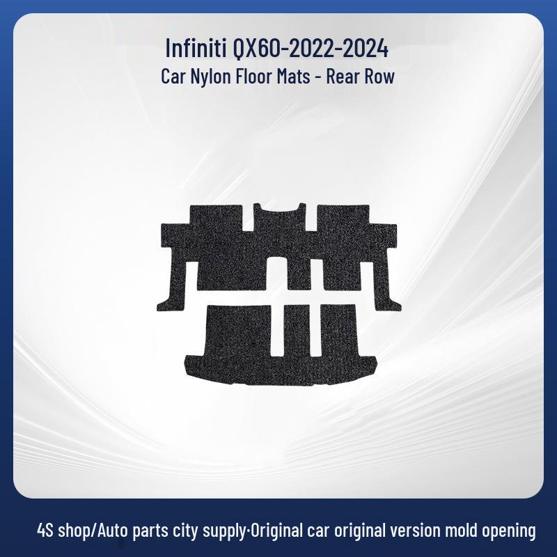 Exquisite Quality Nylon Custom Black Driving Floor Mats for Infiniti QX60-2024 Models